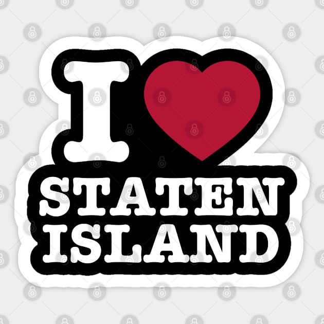 I Love Staten Island Sticker by thriftjd